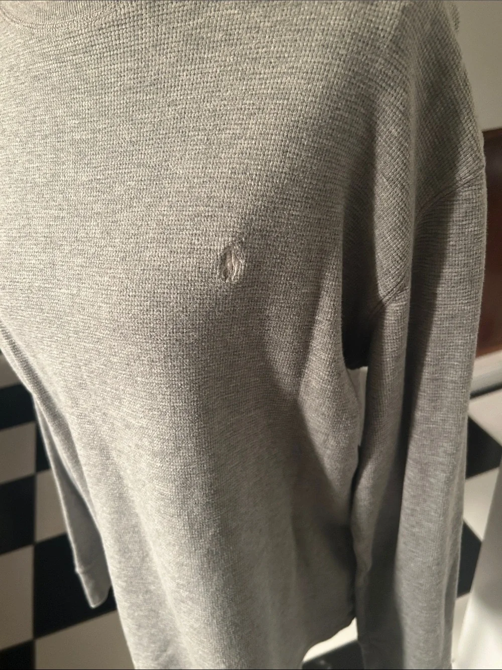 Polo by Ralph Lauren Heather Gray Long-Sleeve Thermal Shirt